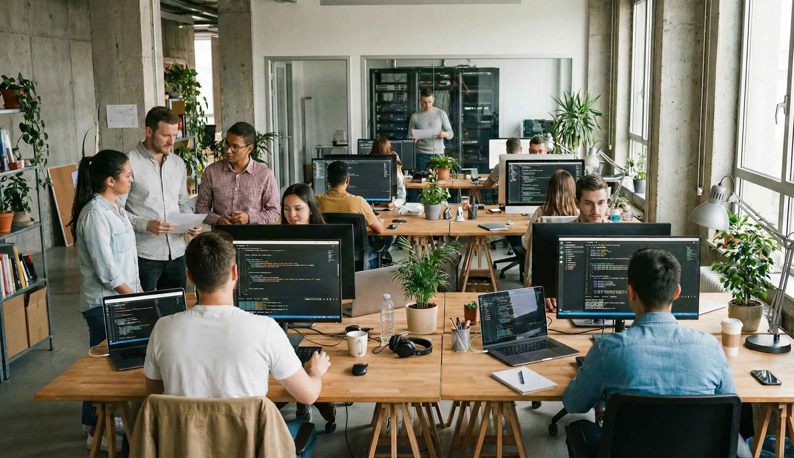 Equipo de Tu Agencia IA trabajando en proyectos de inteligencia artificial